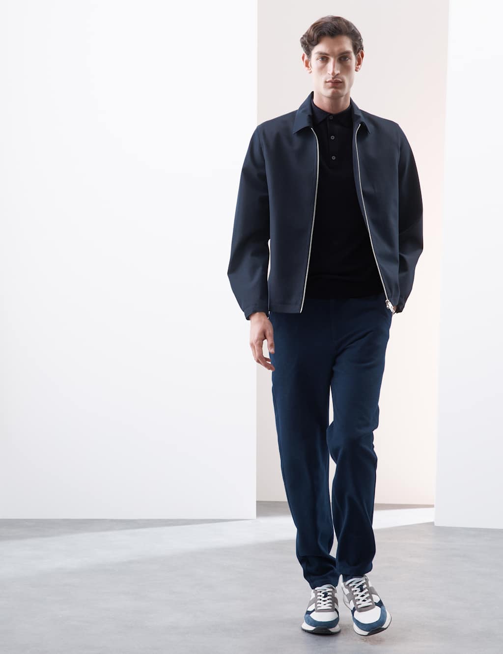 Pure Extra Fine Merino Wool Knitted Polo Shirt 4 of 5