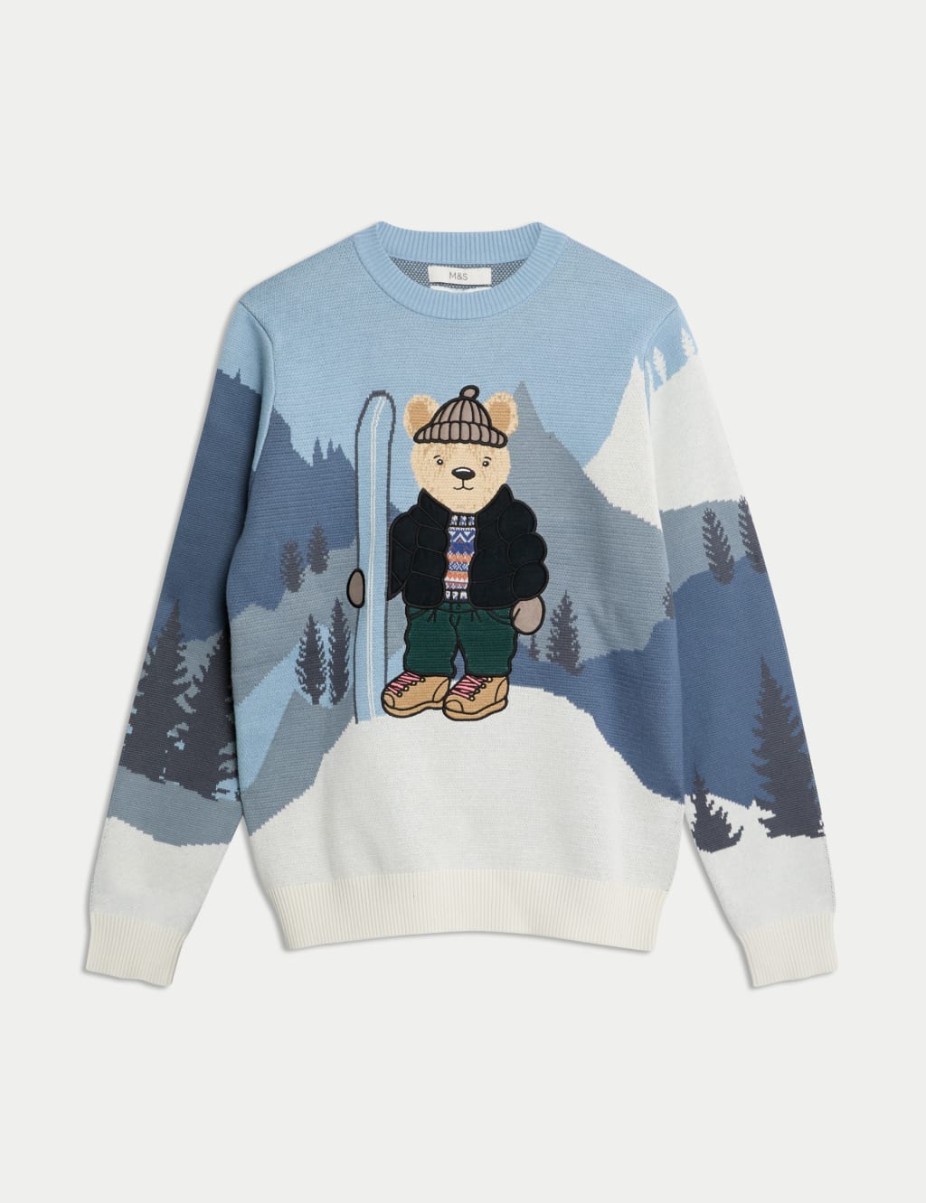 Pure Cotton Spencer Bear Christmas Jumper Spencer Bear M S