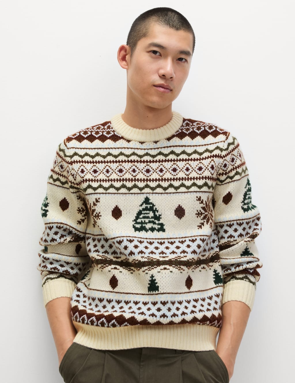 Christmas jumper m&s mens best sale