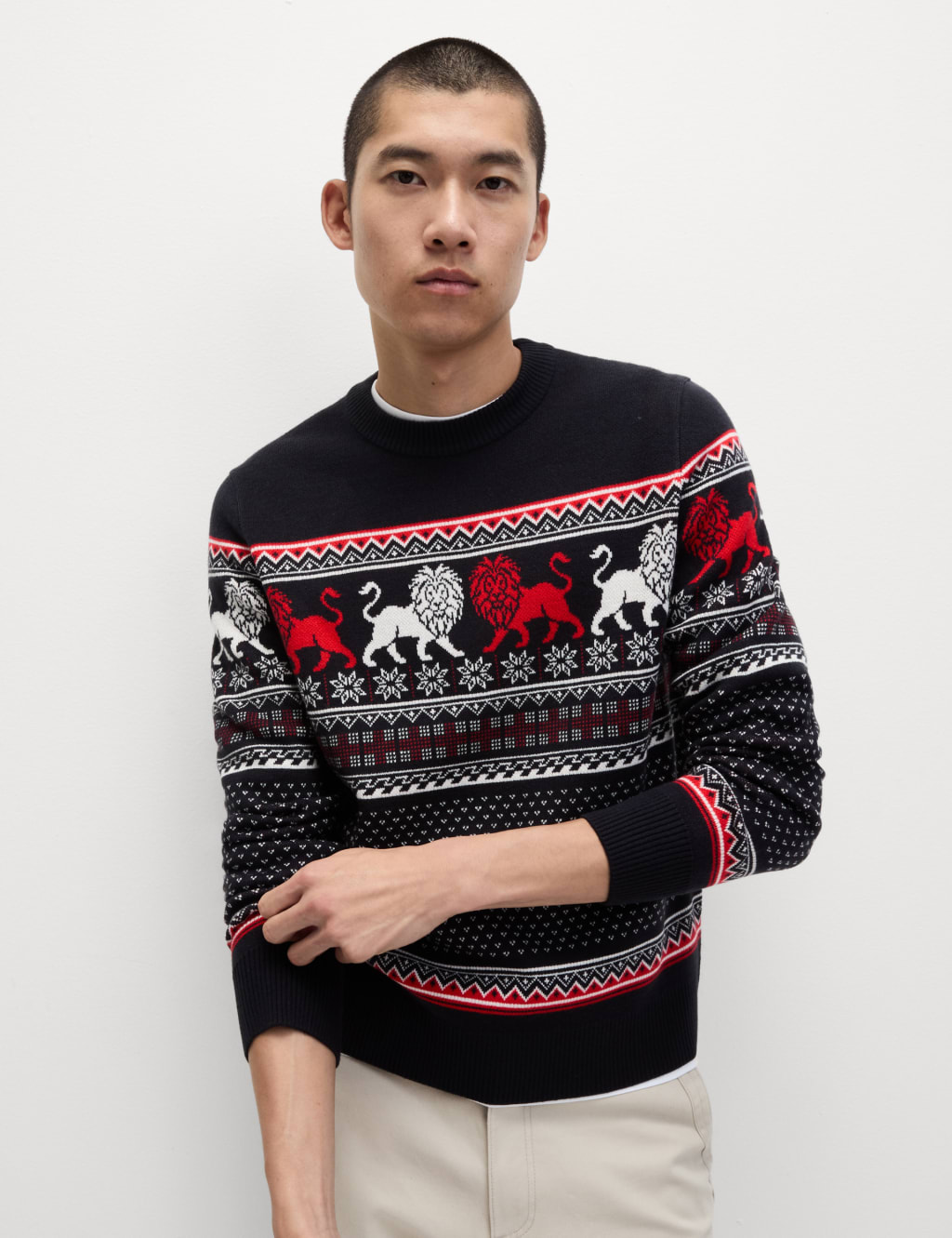 M&s mens christmas jumpers clearance