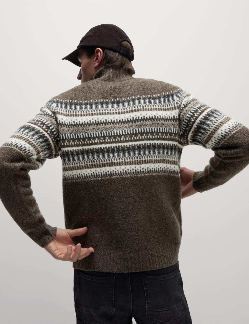 Fair isle half zip jumper new arrivals