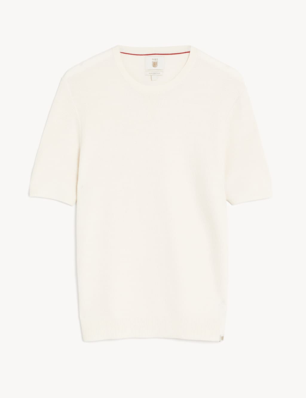 Wool Blend Textured Knitted T-Shirt 2 of 4