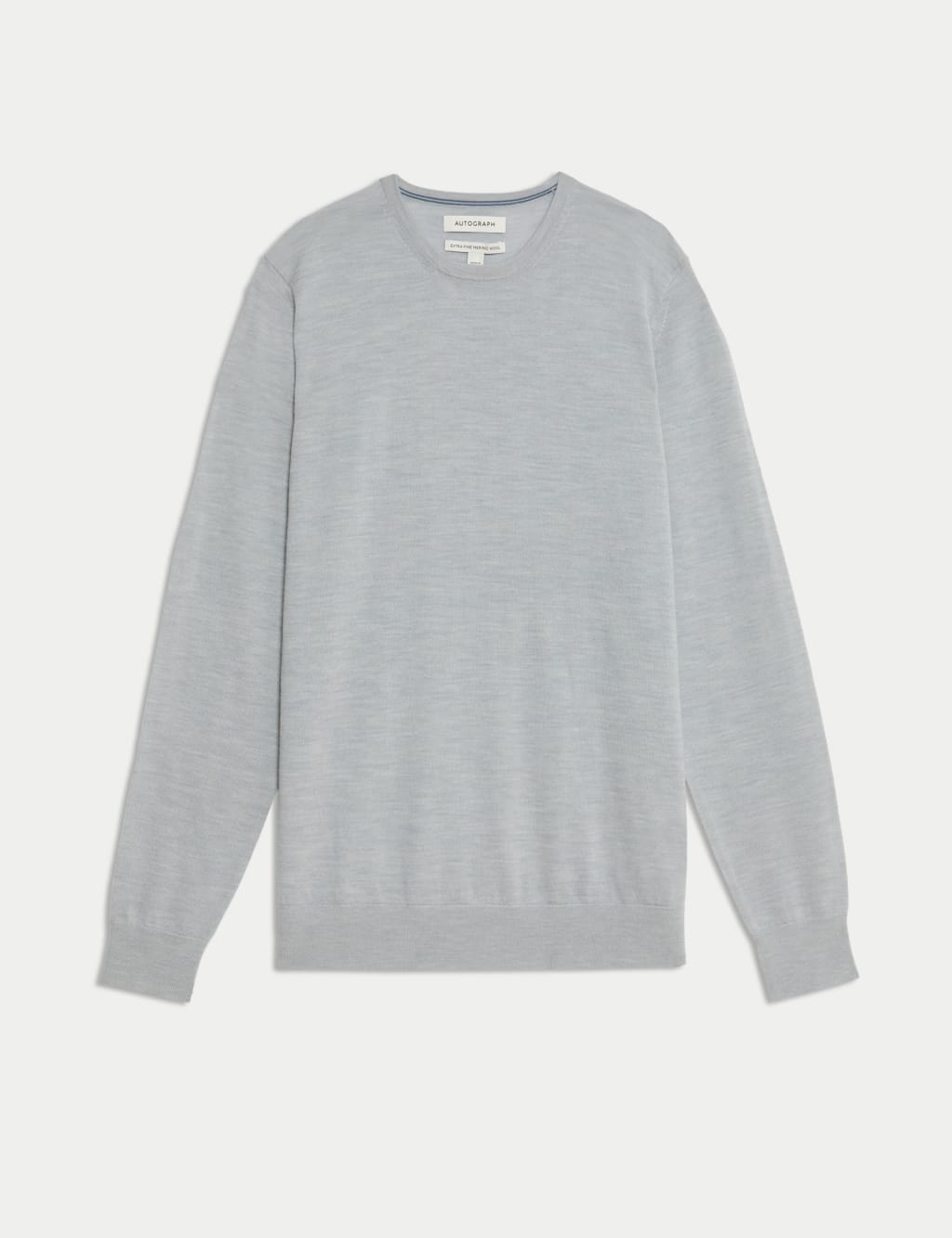 Pure Extra Fine Merino Wool Crew Neck Jumper 2 of 7