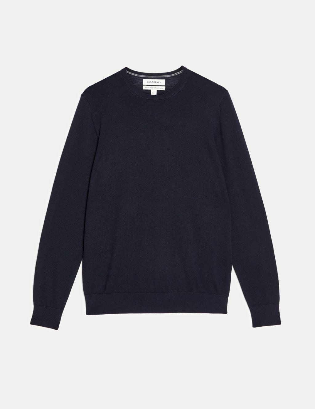 Pure Extra Fine Merino Wool Crew Neck Jumper 2 of 7