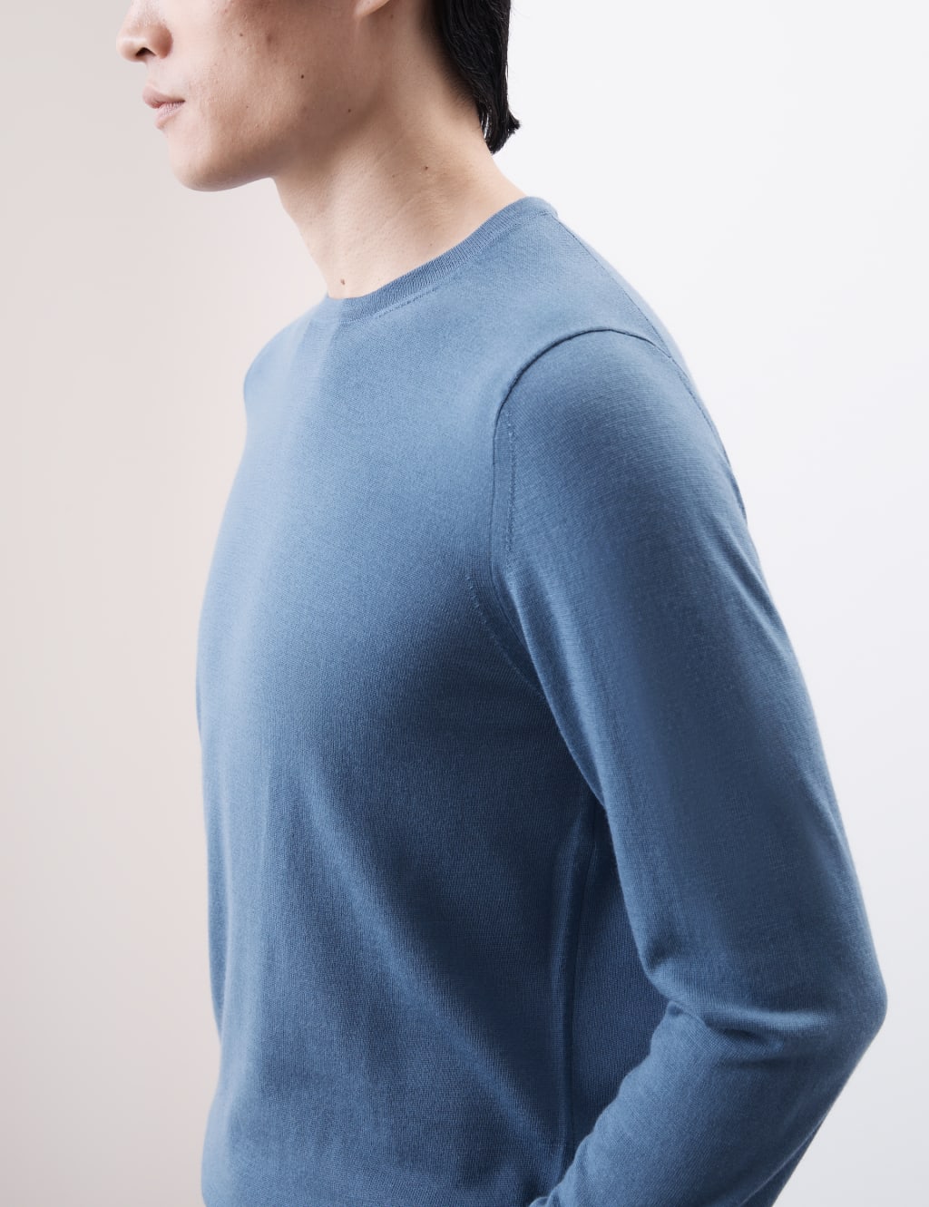 Pure Extra Fine Merino Wool Crew Neck Jumper 5 of 6