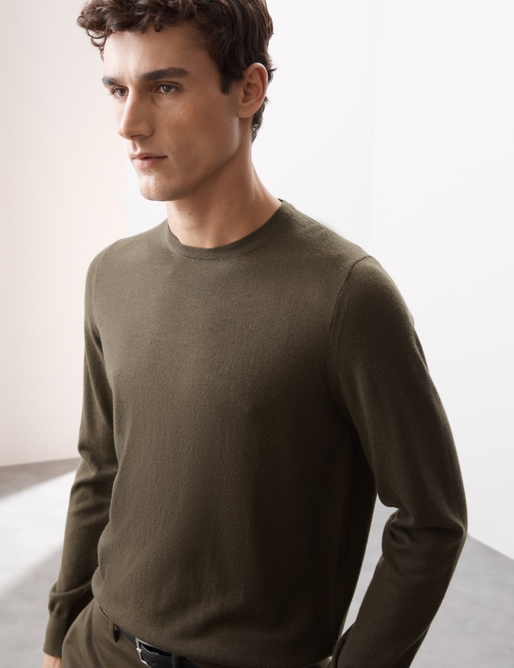 Pure Extra Fine Merino Wool Crew Neck Jumper 6 of 6