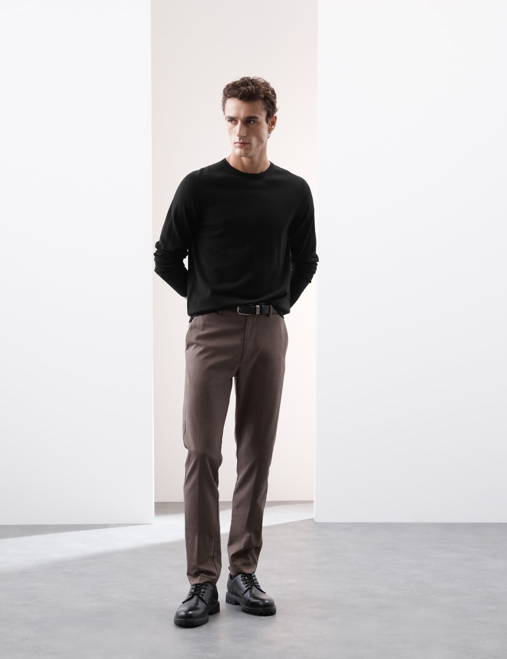 Pure Extra Fine Merino Wool Crew Neck Jumper 3 of 7