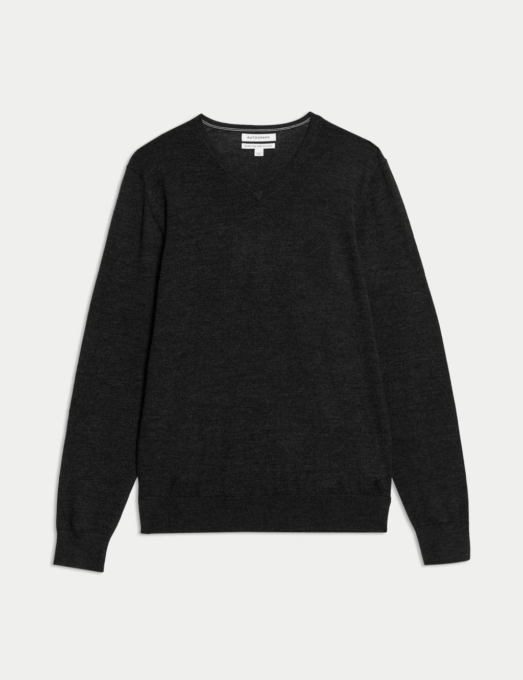 Pure Extra Fine Merino Wool V-Neck Jumper 2 of 7