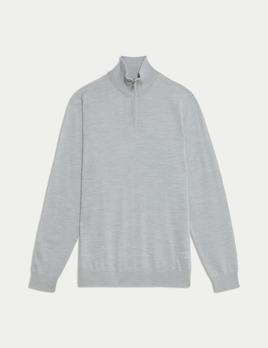Pure Extra Fine Merino Wool Half Zip Jumper 2 of 6