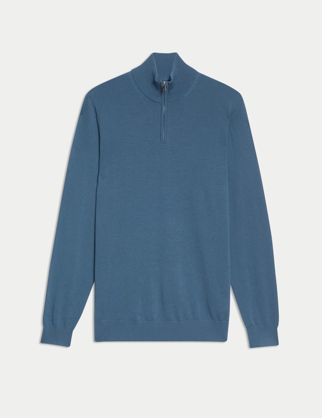 Pure Extra Fine Merino Wool Half Zip Jumper 2 of 5