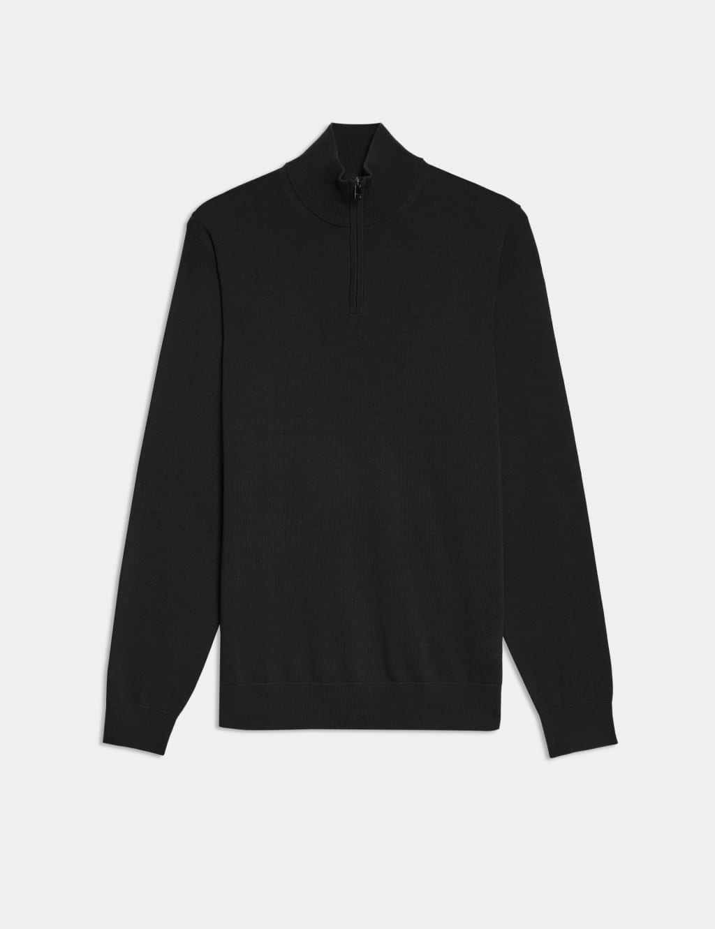 Pure Extra Fine Merino Wool Half Zip Jumper
