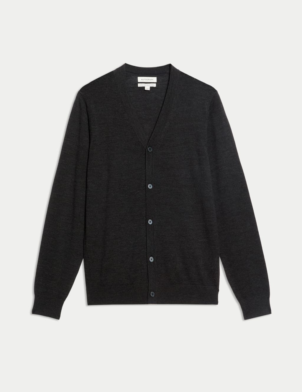 Pure Extra Fine Merino Wool V-Neck Cardigan 2 of 8