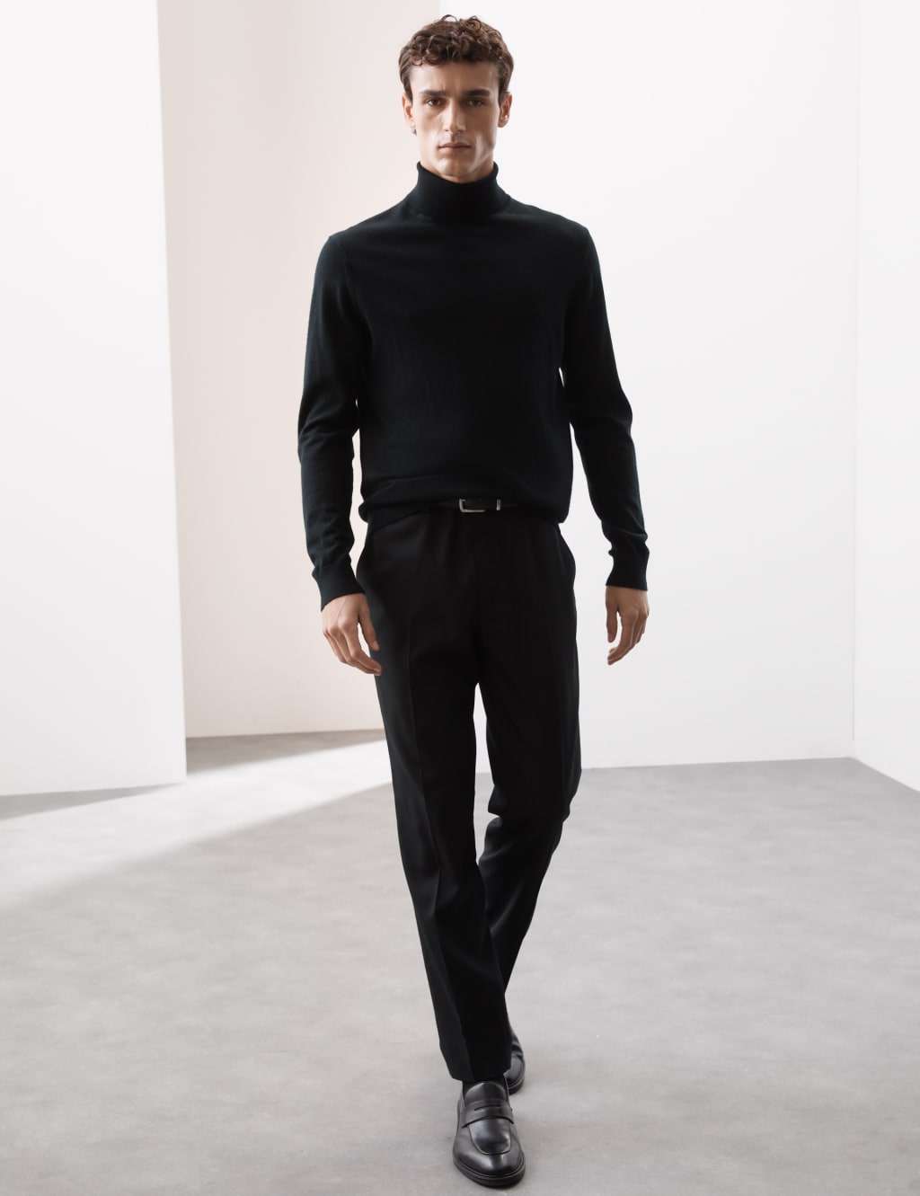 Pure Extra Fine Merino Wool Roll Neck Jumper 5 of 7