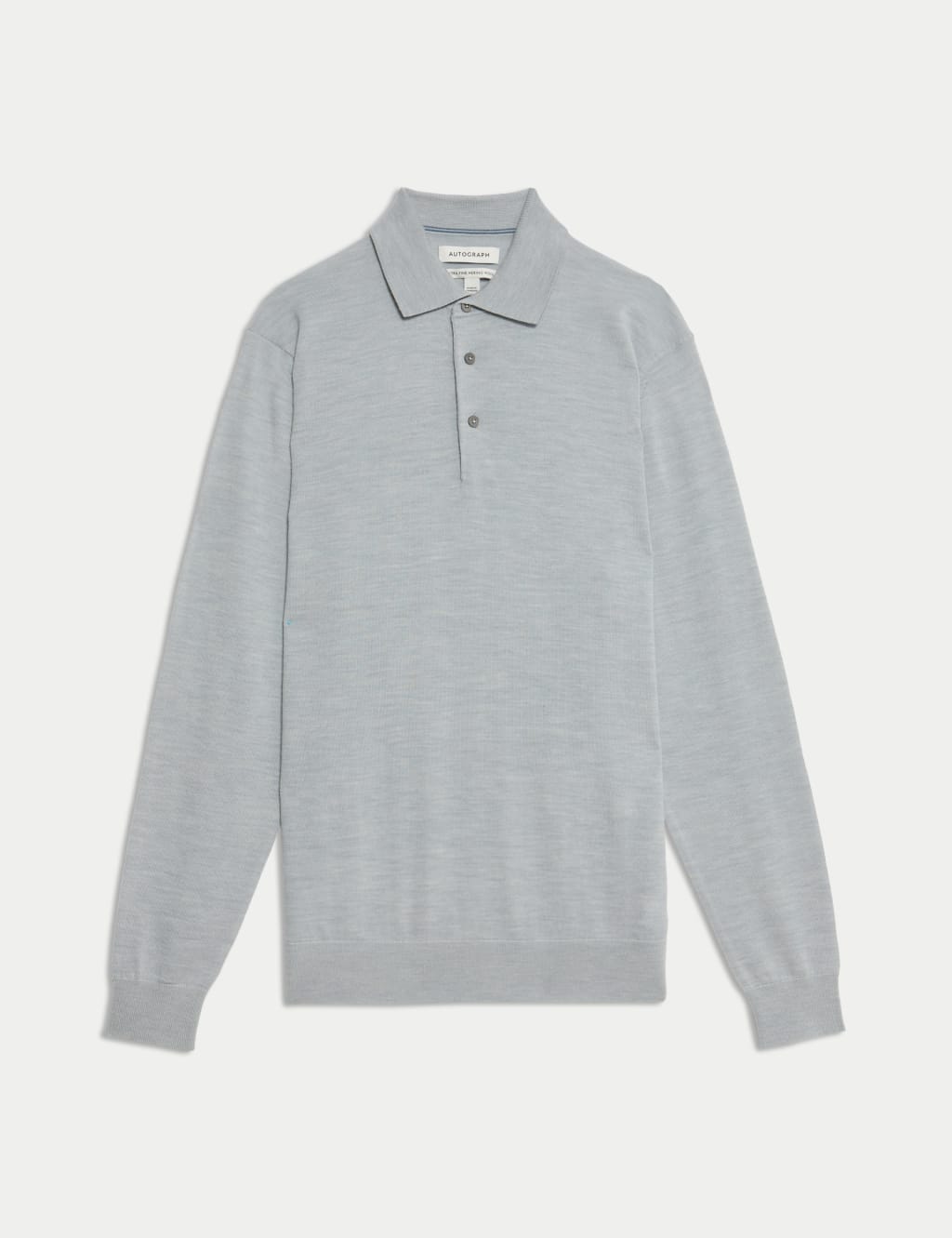 Pure Extra Fine Merino Wool Knitted Polo Shirt 2 of 7