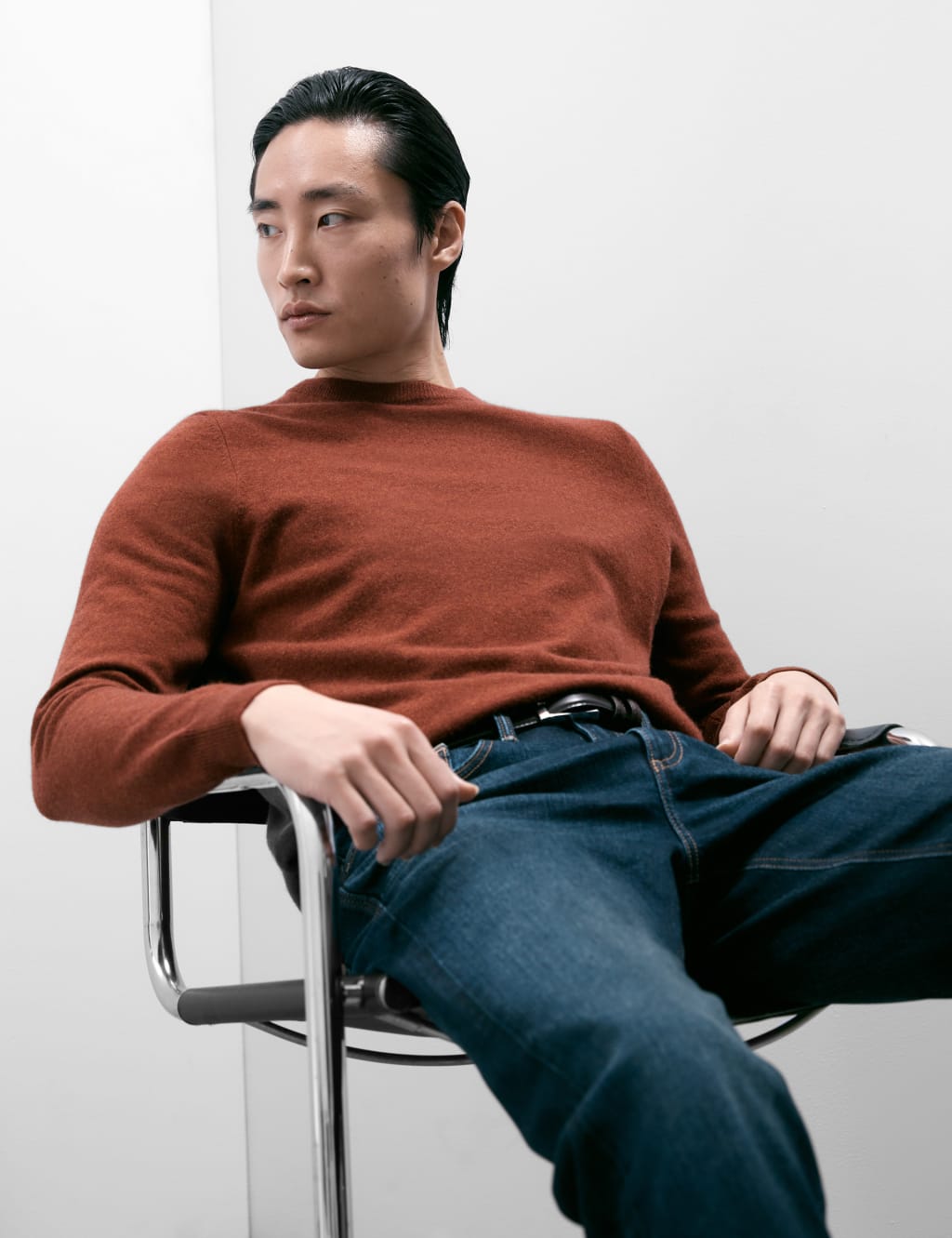 Pure Cashmere Crew Neck Jumper 4 of 5