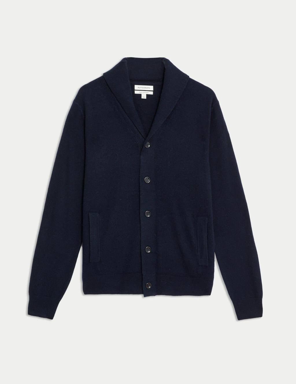 Pure Cashmere Shawl Collar Cardigan Autograph M S