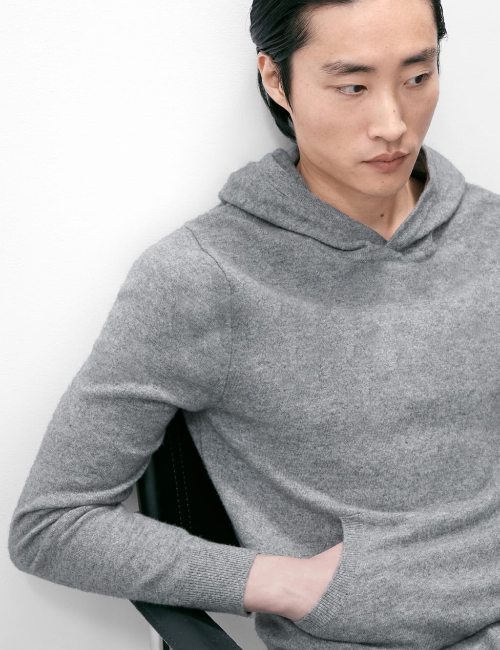 Pure Cashmere Knitted Hoodie Autograph M S