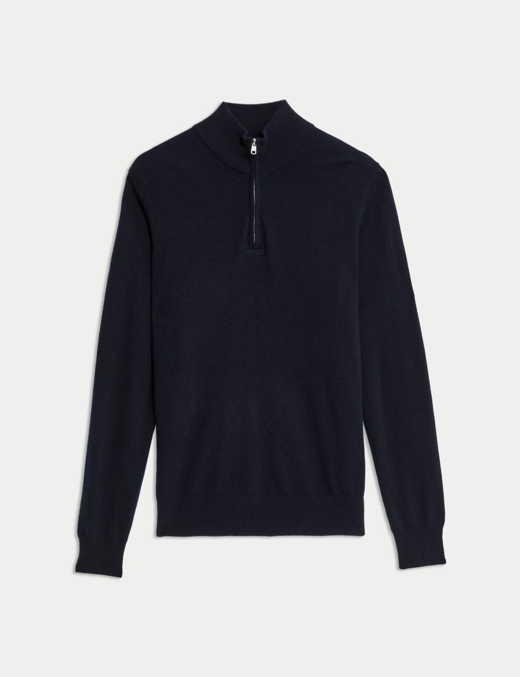 Pure Cashmere Half Zip Jumper