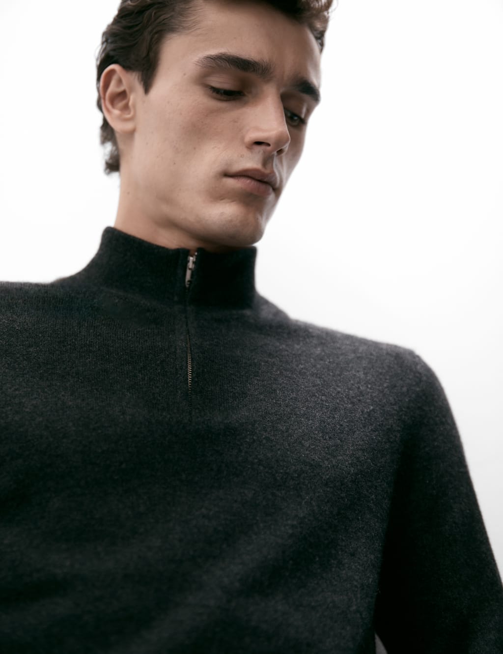Pure Cashmere Half Zip Jumper Autograph M S