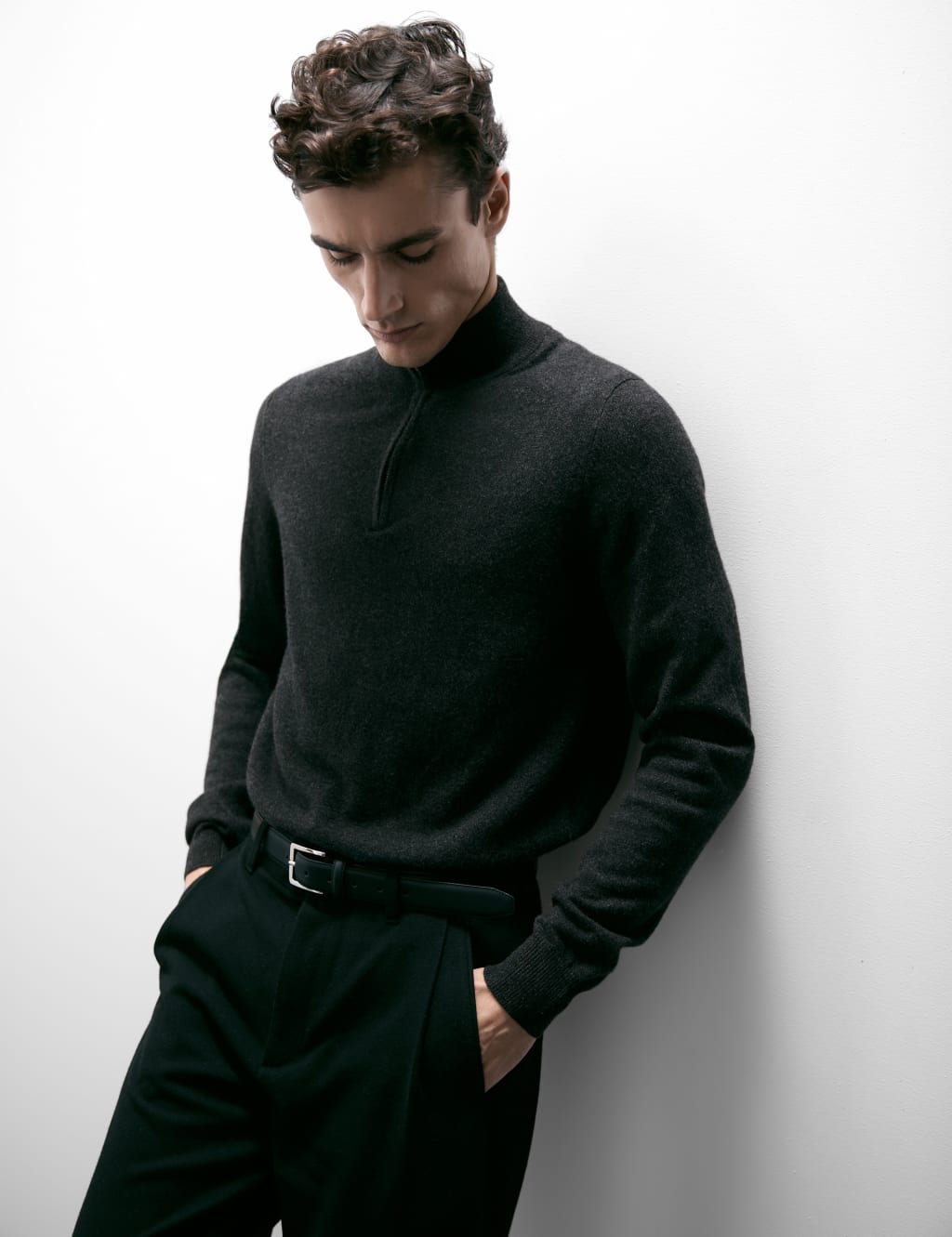 Pure Cashmere Half Zip Jumper Autograph M S