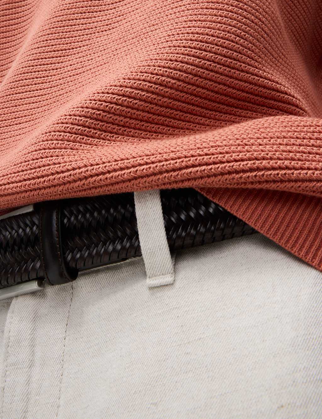 Pure Cotton Open Neck Knitted Polo Shirt 4 of 5