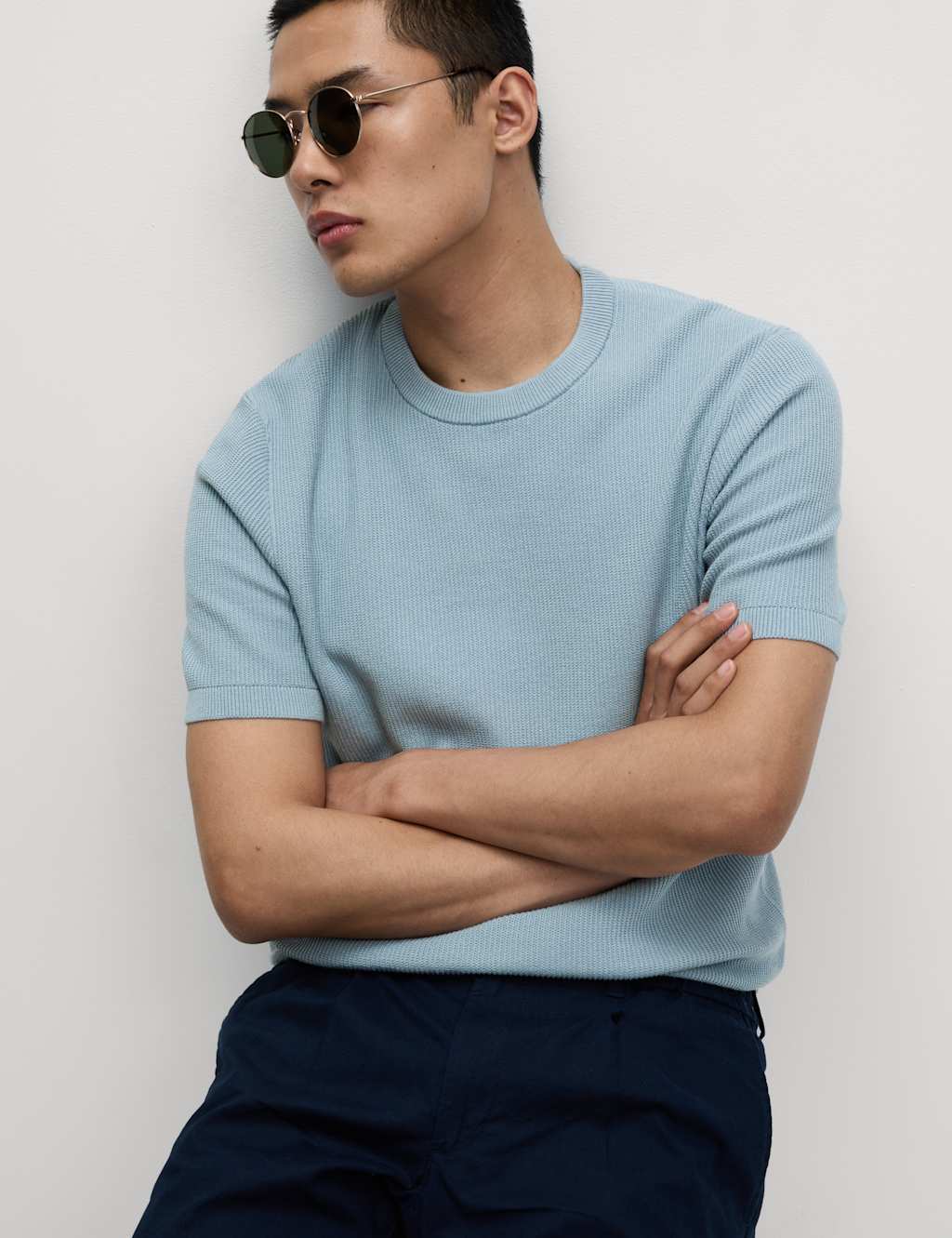 Cotton Rich Textured T-Shirt 5 of 5