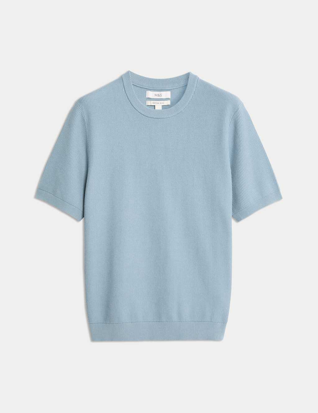 Cotton Rich Textured T-Shirt 2 of 5