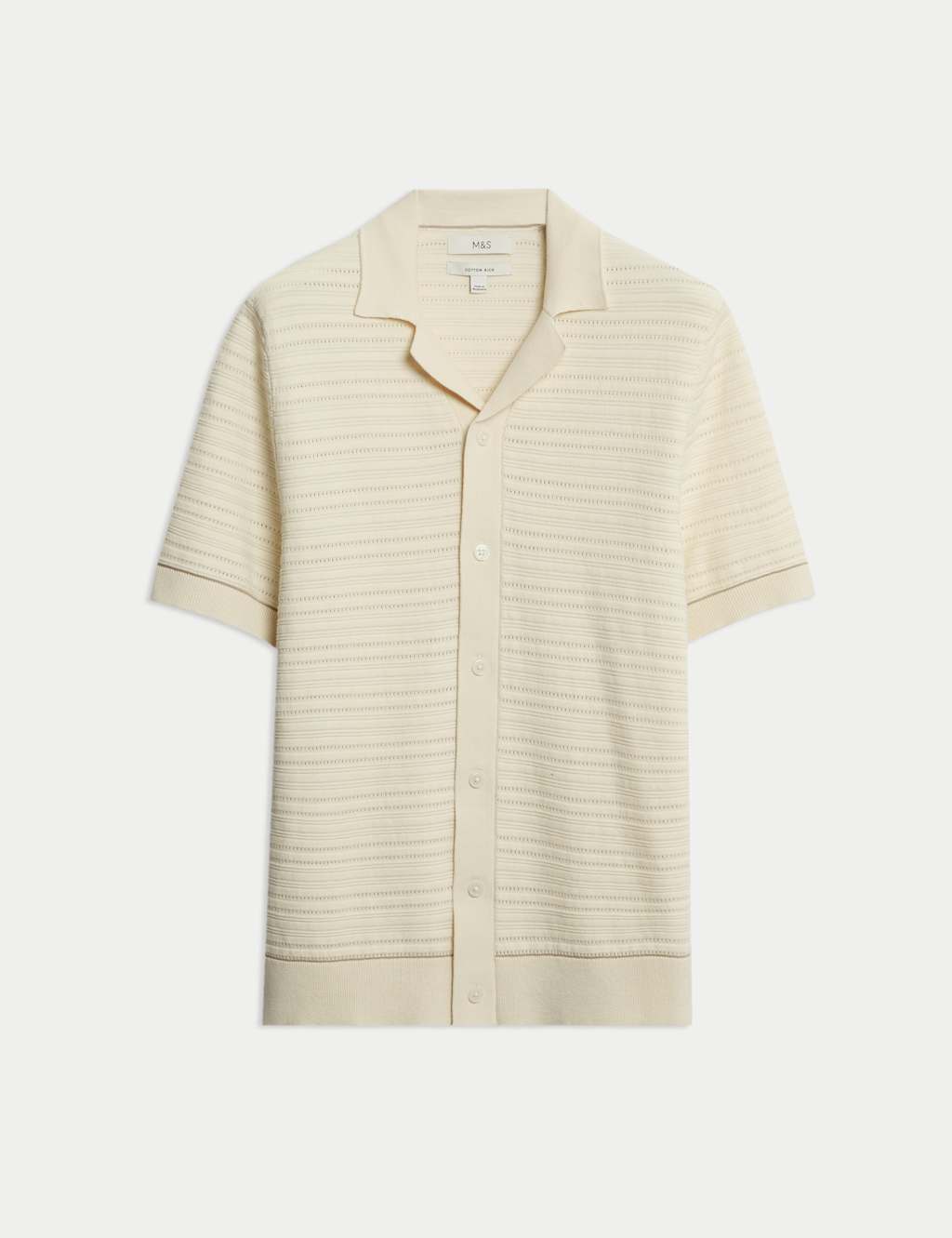 Cotton Rich Textured Knitted Shirt 2 of 6