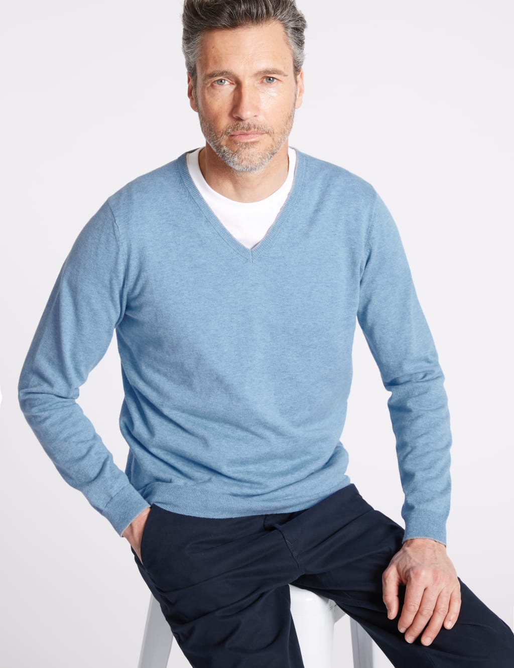 Cotton Cashmere Blend Jumper 3 of 5