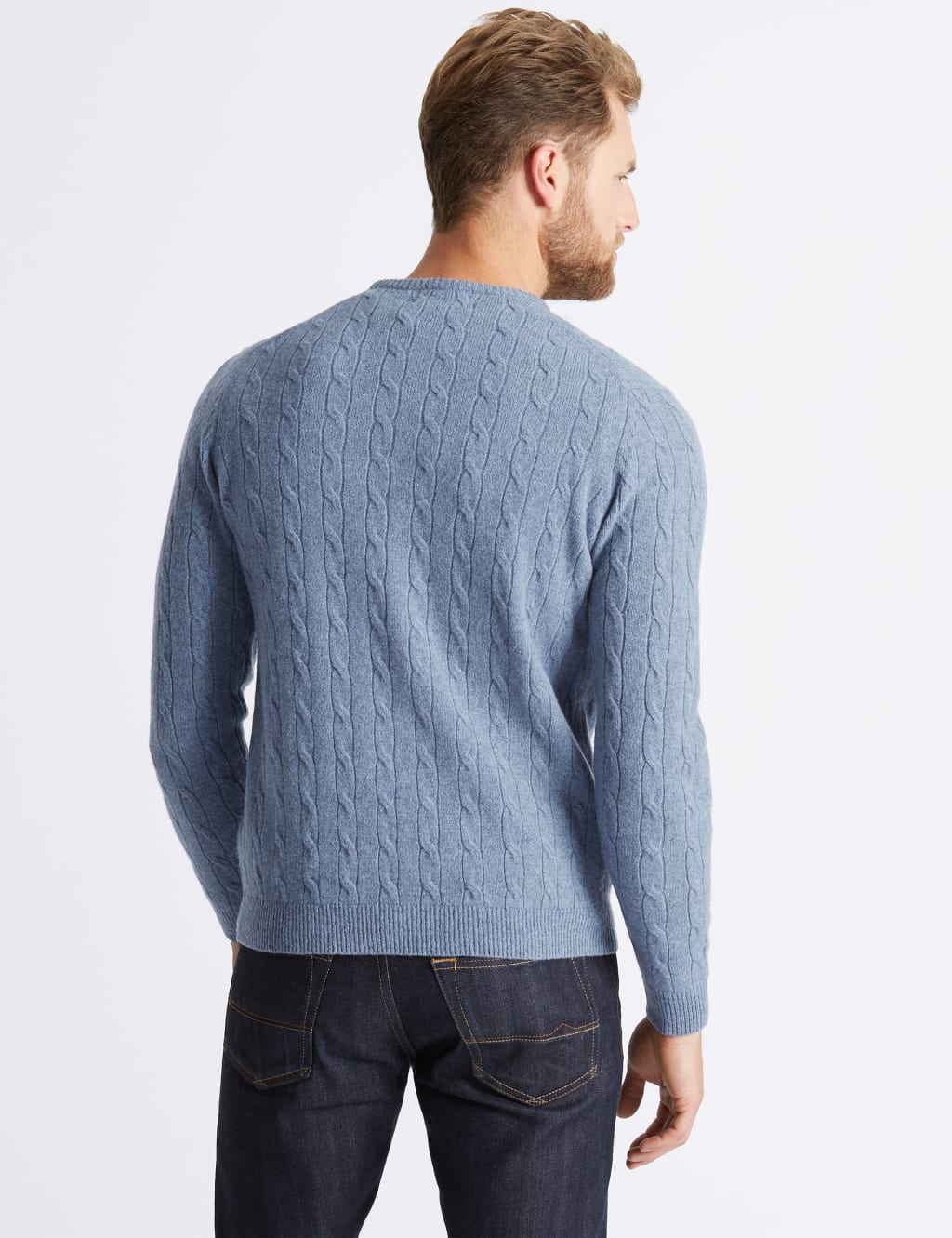 Merino Wool Cable Jumper with Yak Wool 4 of 5