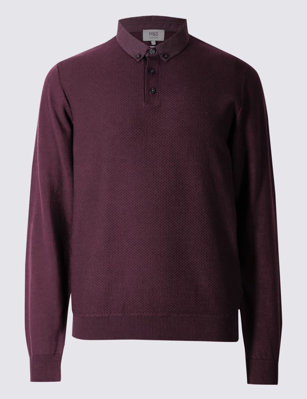 M & s mens mock shirt jumper online