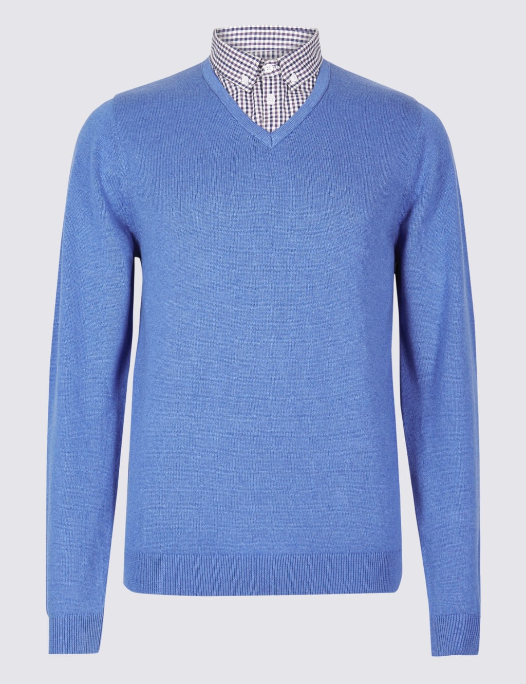Mock v neck jumper mens hotsell