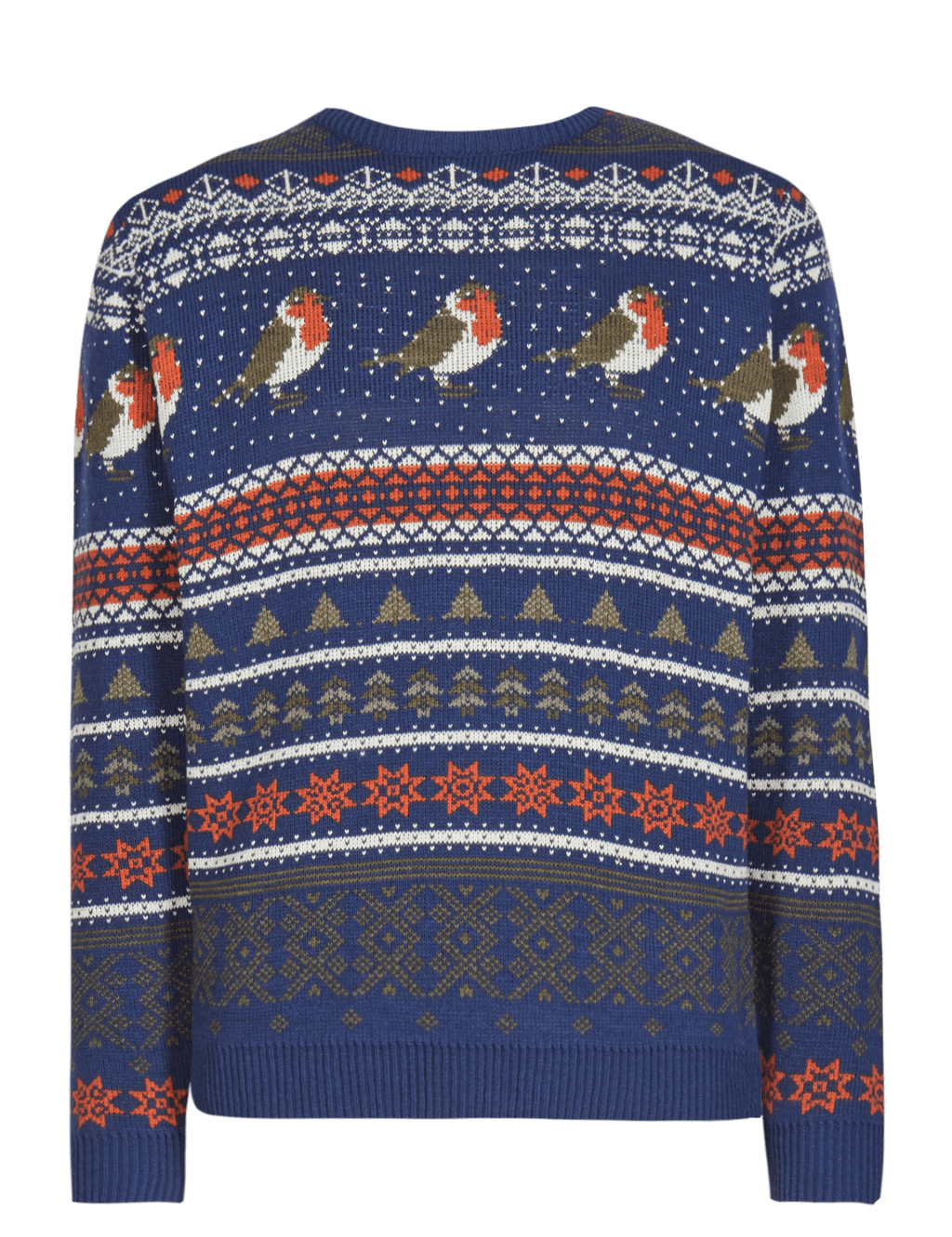 Christmas Robin Fairisle Jumper M S Collection M S