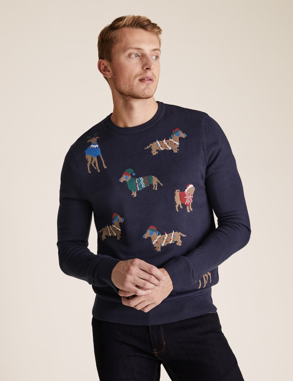 Marks and spencer mens christmas jumpers top