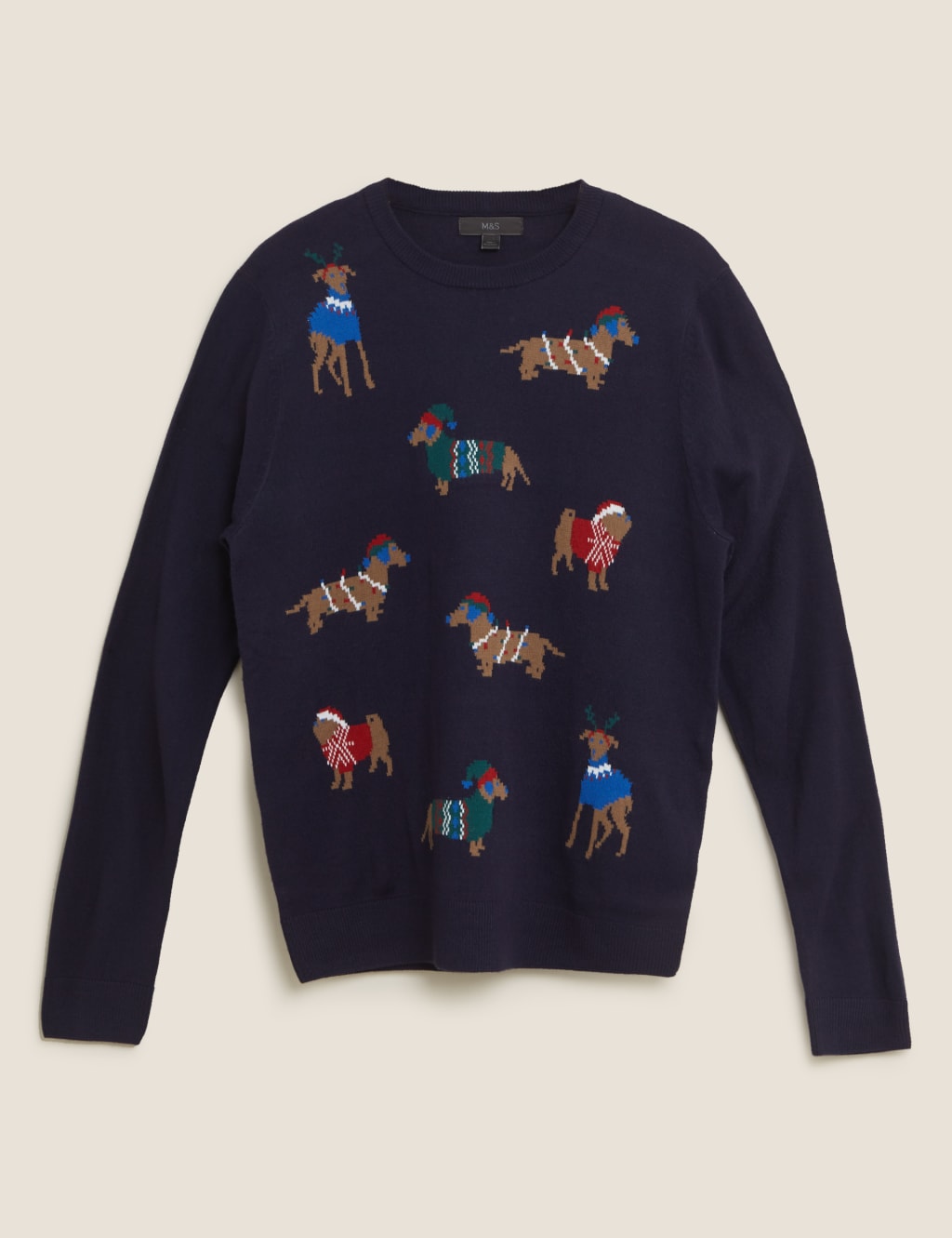 Dog Crew Neck Christmas Jumper 2 of 4