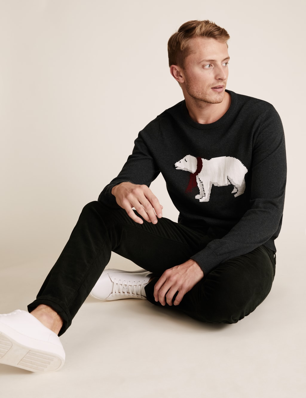 Pure Cotton Polar Bear Christmas Jumper 3 of 4