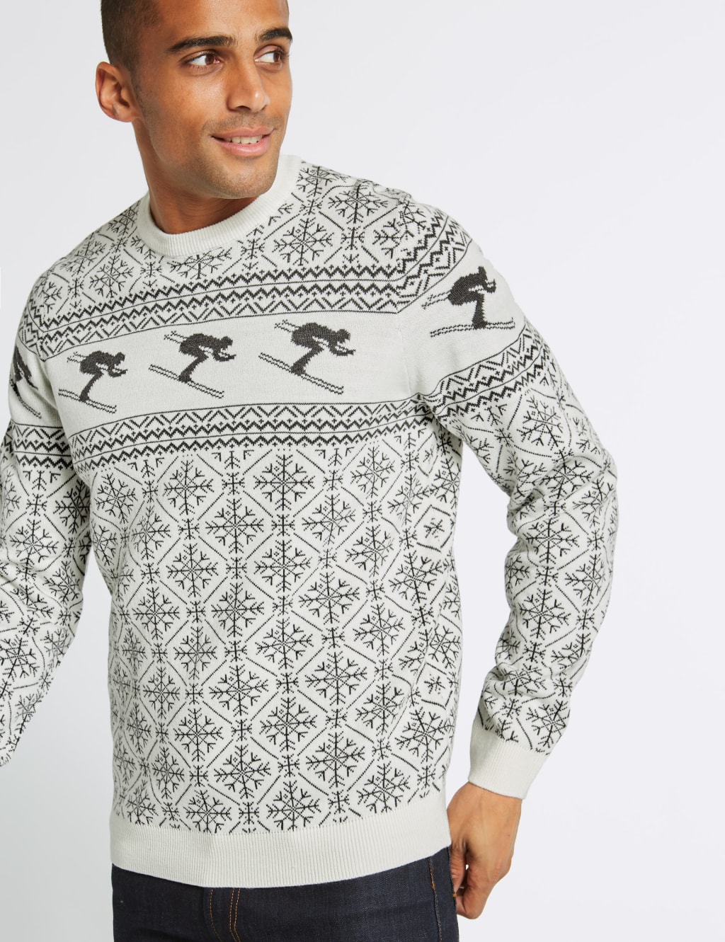 Alpine Skier Christmas Jumper 3 of 4