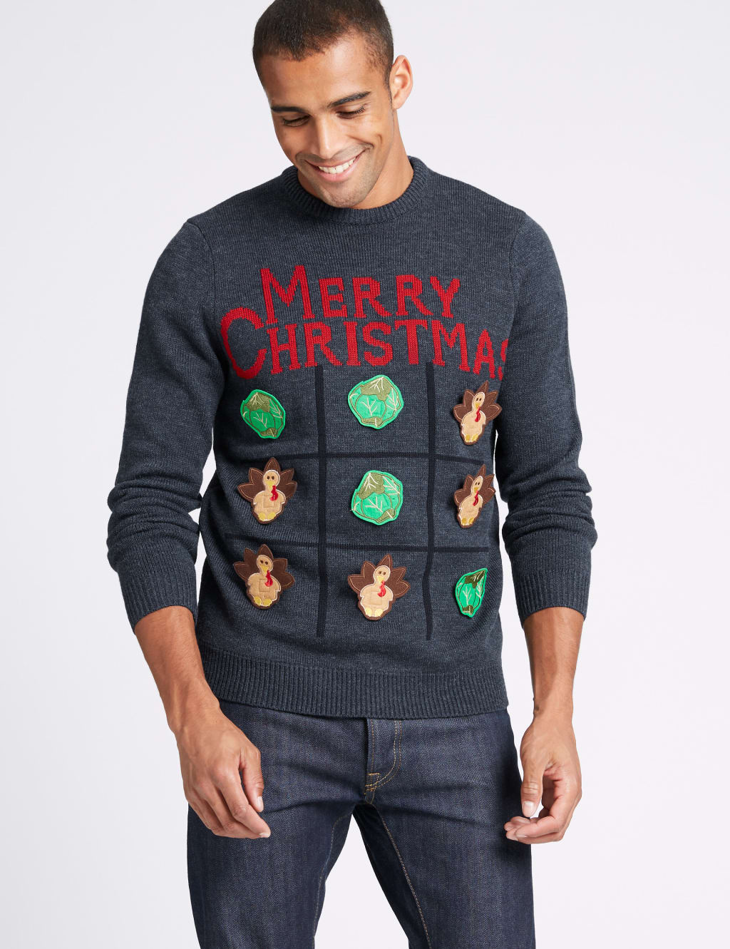 Christmas Jumper with Interactive Game M S Collection M S