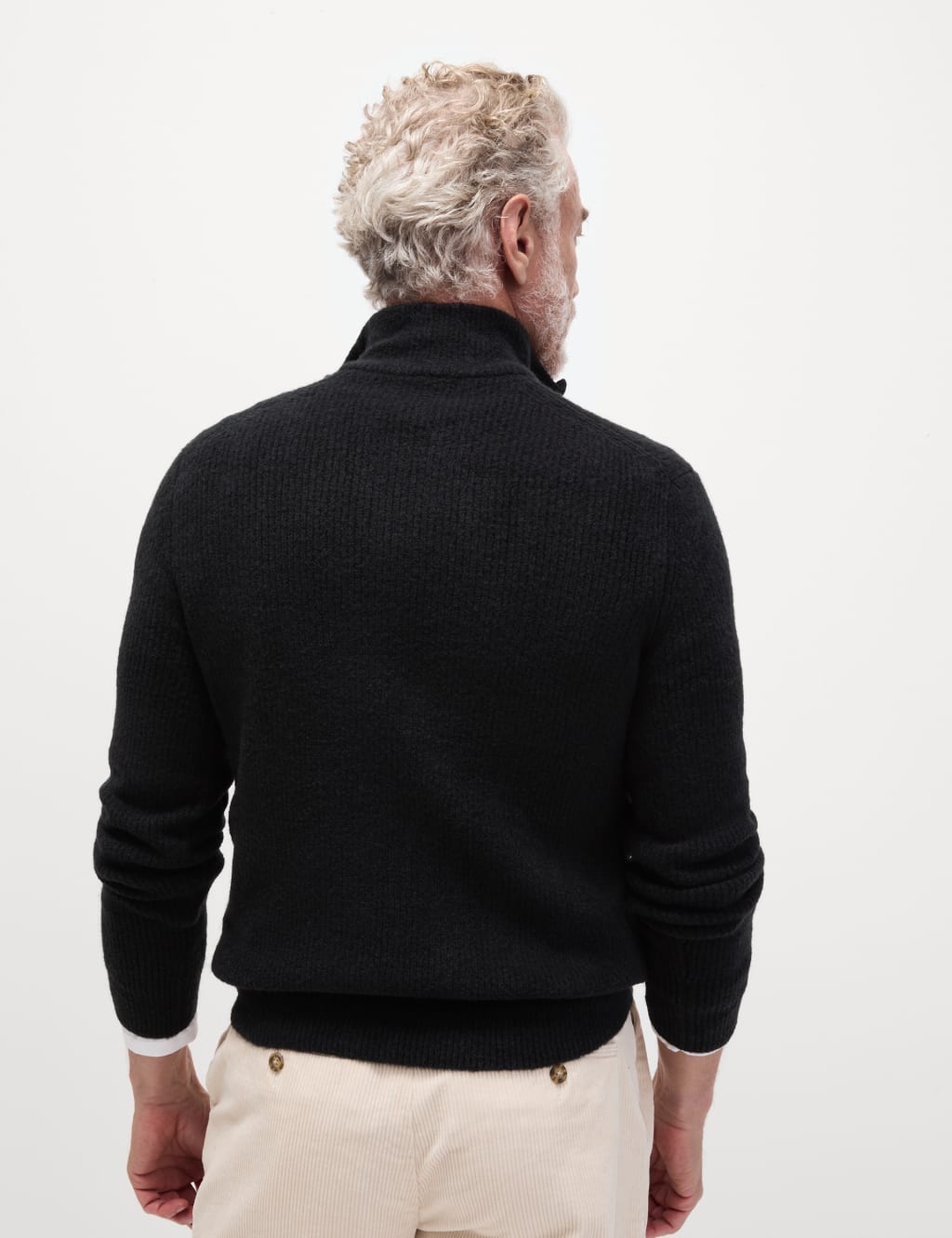 Supersoft Half Zip Jumper with Wool M S Collection M S
