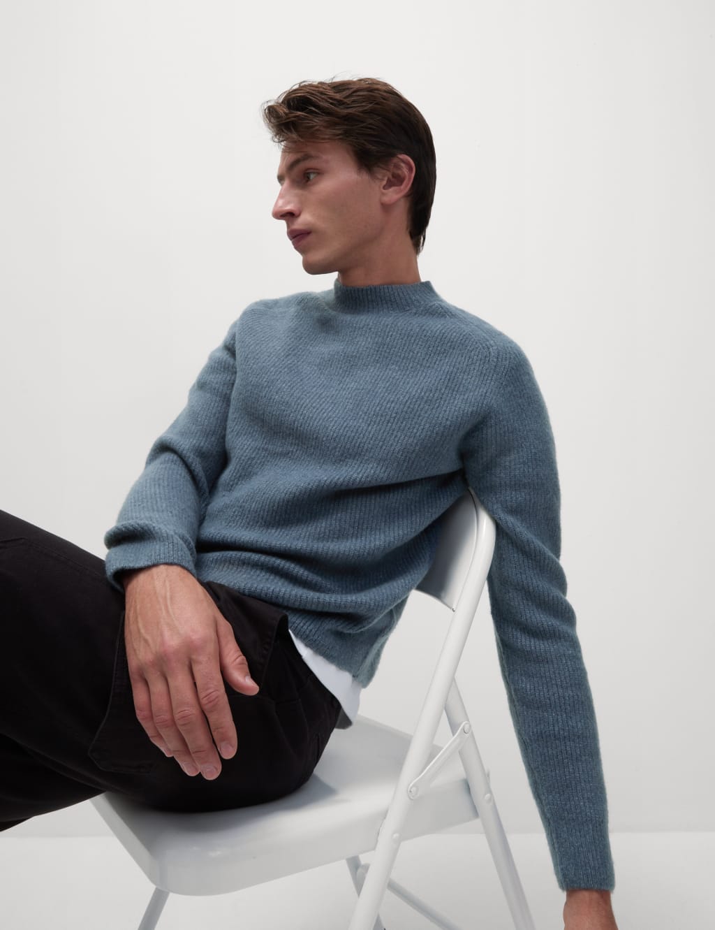 Supersoft High Neck Jumper with Wool