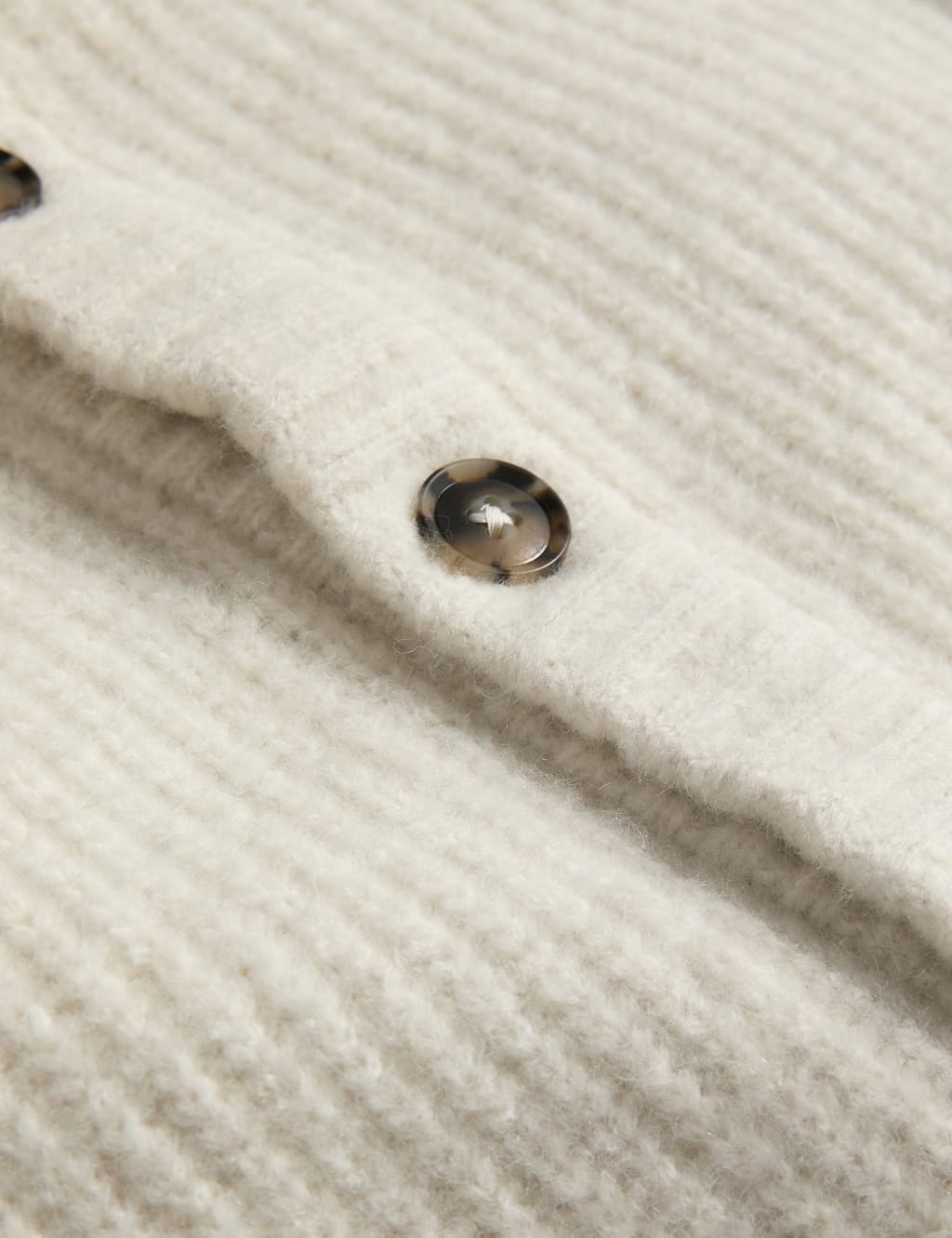 Supersoft Ribbed V-Neck Cardigan with Wool 7 of 7