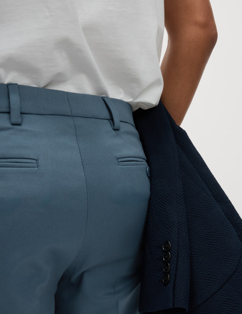 Slim Fit Stretch Smart Trousers 4 of 6