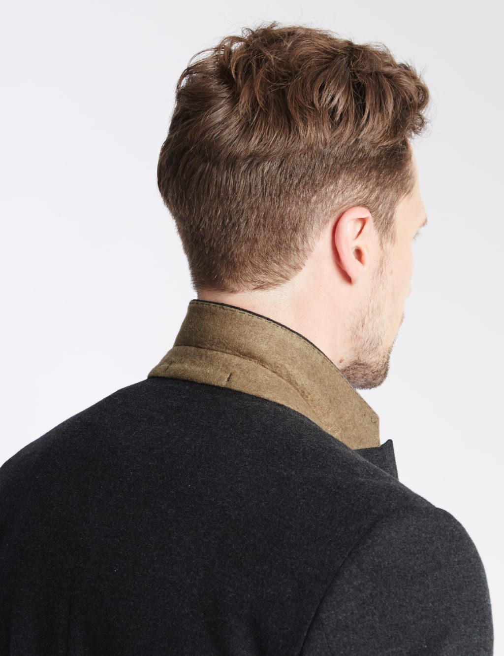 Pure Cotton Tailored Fit 2 Button Flannel Jacket 4 of 8