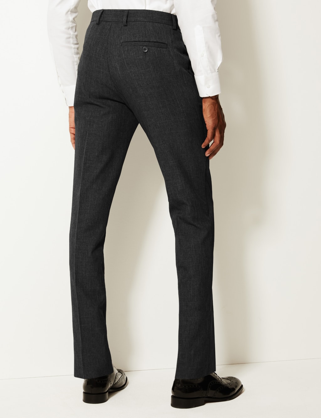 Skinny Fit Flat Front Trousers 4 of 4