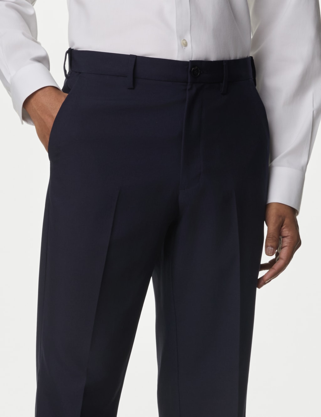 Big & Tall Regular Fit Trousers with Active Waist 6 of 6