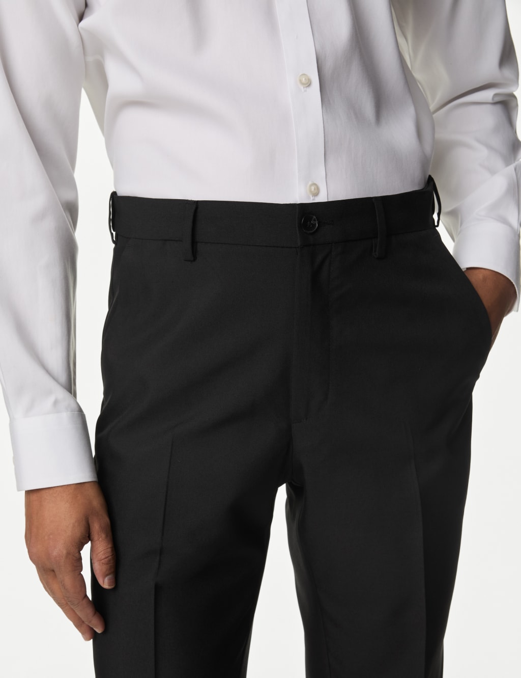 Big & Tall Regular Fit Trousers with Active Waist 6 of 6