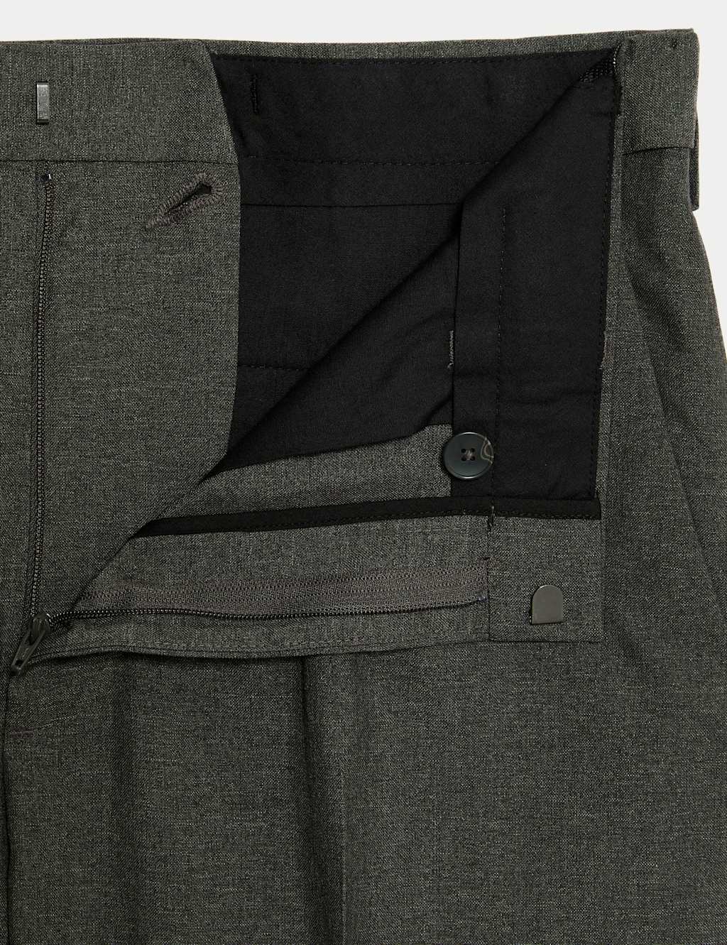 Slim Fit Single Pleat Trousers 3 of 7