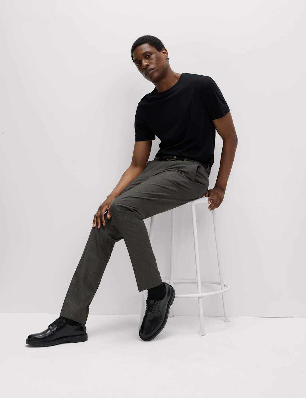 Slim Fit Single Pleat Trousers 7 of 7