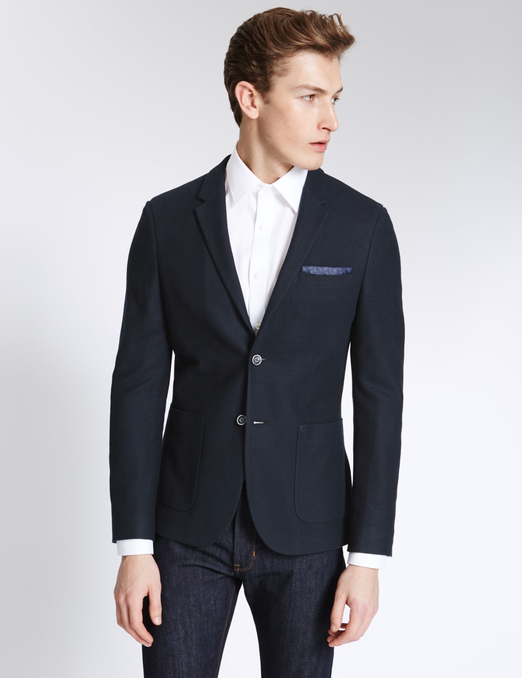 Slim jersey jacket clearance