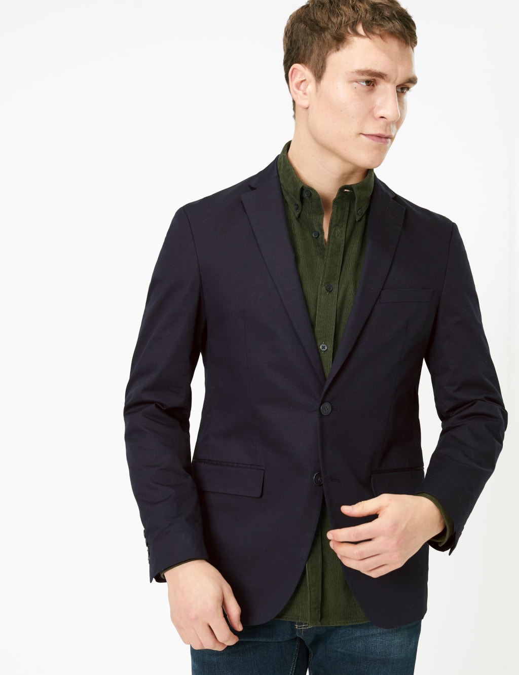 Slim Fit Cotton Jacket 1 of 6